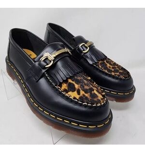 DR MARTENS ADRIAN SNAFFLE HAIR ON LOAFERS SHOES MEN SIZE 10
